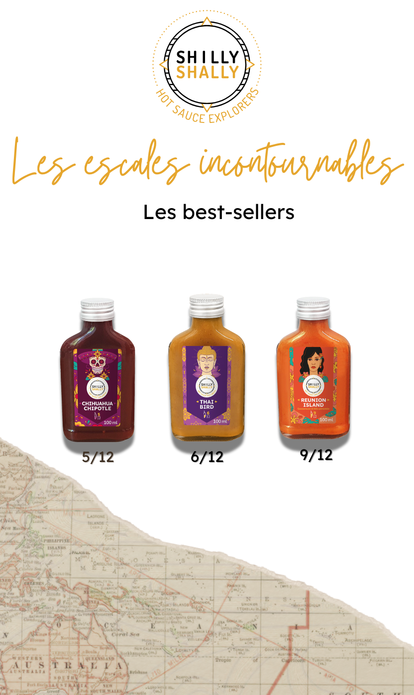 Les escales incontournables - Coffret de 3 sauces