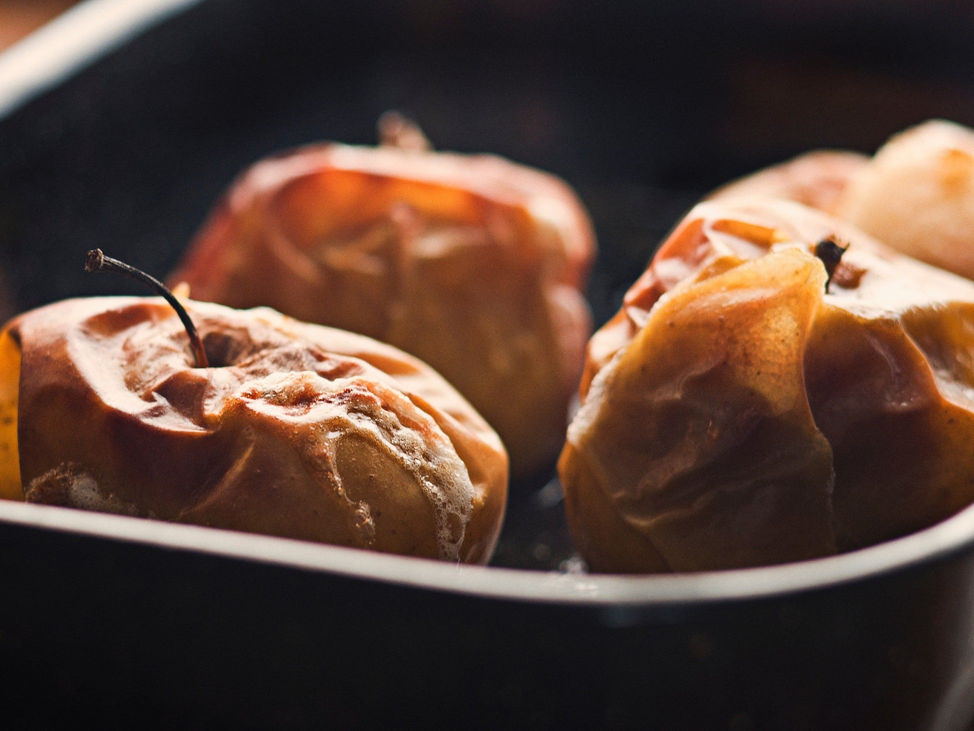 Recette de pommes au four caramélisées avec sauce piquante Carolina Reaper.